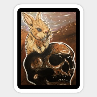 Skull Bunny Sticker